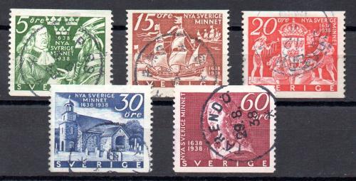 Suecia año 1938 Nº Yvert 249/53 (o)
